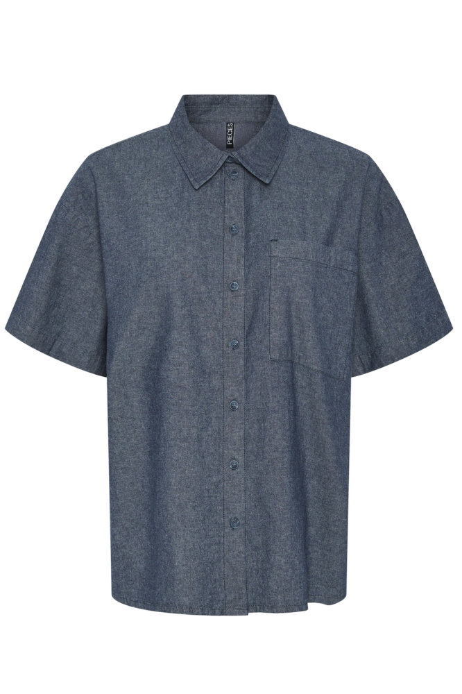 PCMIA SS DENIM SHIRT MM 17155090 Medium Blue Denim